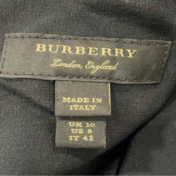 BURBERRY Rose Print Accent Sleeve Shift Dress Size US8 VGUC - Picture 7 of 10